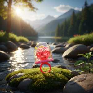 Strawberry Flavor Lollipop Ring Candy - 10g Wearable Kids Sweet Treat - Pack of 3