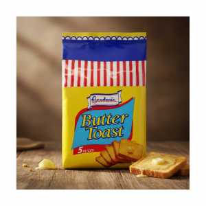 Gardenia Butter Toast 5 Pcs Pack - Crispy Toasted Bread Snacks