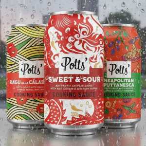 Potts Cooking Sauce can 330g  (per piece) - Sweet&Sour | Ragu Alla Calabrese | Neapolitam Puttanesa