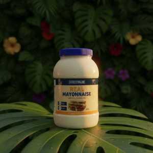 Memebers Value Real Mayonnaise 1L - Made with 100% Real Eggs - Gluten-free Bulk Jar