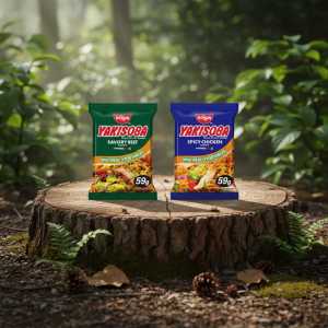 Nissin Yakisoba Instant Stir-fried Noodles 3x59g - Savory Beef and Spicy Chicken Flavor