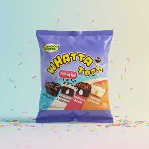 Lemon Square Whatta Tops Assorted 35x10s-Mini Dessert Cakes - Chocolairs & Cream, Cookies & Cream, Vanilla Cream, Mango Graham Variety Pack