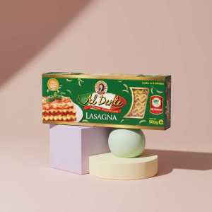 Al Dente Artisanal Lasagna Pasta - 100% Durum Wheat Noodles - 500g