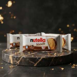 Nutella Biscuits - 3 Pack, 41.4g - Crunchy Biscuit with Creamy Nutella Heart