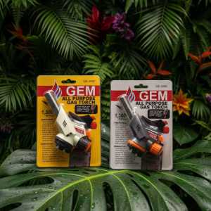 Gem All Purpose Gas Torch Assorted-  Ultra Heat Butane Blow Torch for Cooking, Soldering, and Brazing