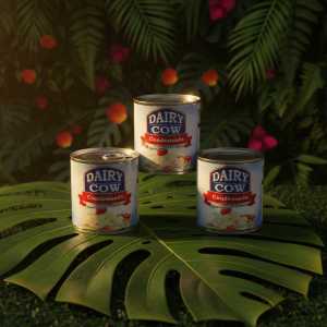 Dairy Cow Condensada Sweetened Creamer - 390g Can for Desserts and Beverages