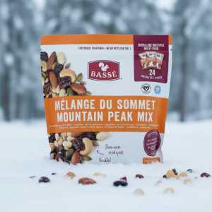 Basse Mountain Peak Mix Trail Mix Multi-pack - 24 Count (672g Total), Heart Healthy & Gluten-free Snack Pouches
