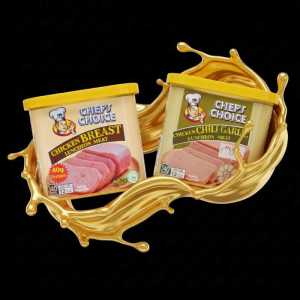 Chef's Choice Chicken Breast Luncheon Meat (less Sodium) and Spicy Chili Garlic Chicken Luncheon Meat Bundle