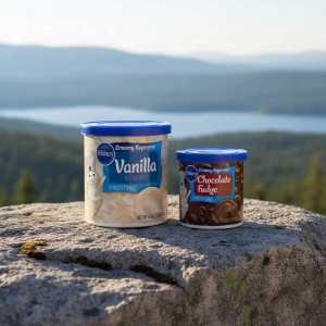 Pillsbury Creamy Supreme Frosting Vanilla | Chocolate Fudge, 16 Oz Tubs