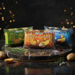 Win2 Potato Crackers Variety Pack - Original, Vegetable, and Bbq Flavors - Thin & Crispy Potato Biscuits