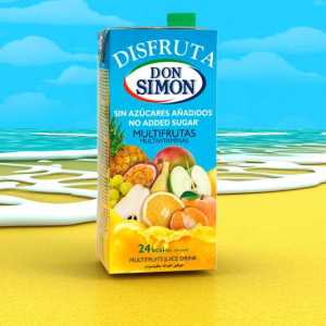 Don Simon Disfruta Multifruit Juice - No Added Sugar - 1l
