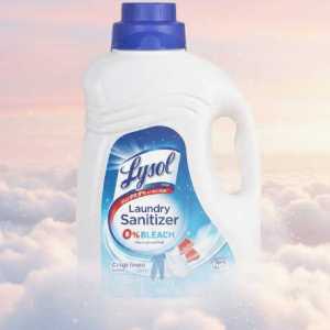 Lysol Laundry Sanitizer 4.43L | Crisp Linen Scent, 0% Bleach, Kills 99.9% Bacteria & Odor, Color-safe & Cold Water