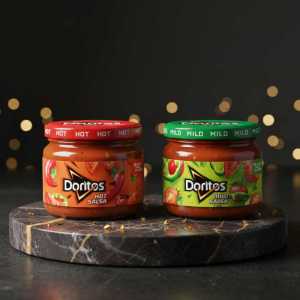 Doritos Salsa Dip Bundle: 1x Hot Salsa (300g) and 1x Mild Salsa (300g)
