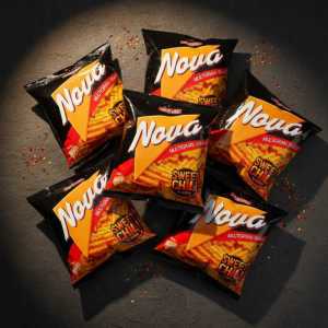 Nova Multigrain Snacks Sweet Chili Flavor - Crunchy Ridged Chips Bag
