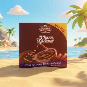 Dutche Choco Spread Sulit Pack - 18 X 25g Packs Chocolate Spread for Bread and Biscuits