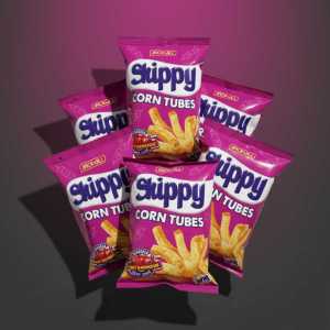 Jack 'n Jill Skippy Sweet Barbecue Corn Tubes - Crispy Corn Snack Chips