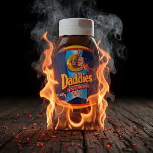 Daddies Squeezy Brown Sauce Bottle, 400g - Classic British Condiment