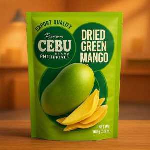 Cebu Brand Premium Dried Green Mango from Philippines - Export Quality - 100g (3.5 Oz)