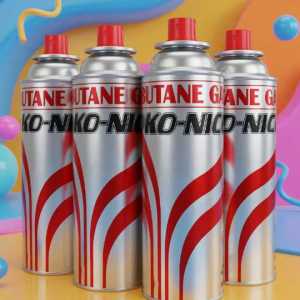 Konice Butane Gas Canisters - Pack of 4 Portable Fuel Refills for Camping Stoves & Torches