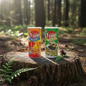 O-tori Nugget Snack Canisters 90g  - Cheese and Seaweed Flavors -BAked Corn Snack