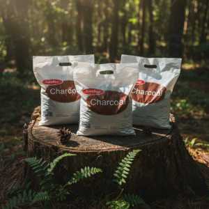 Surebuy Wood Charcoal - Portable Bag with Built-in Handle for Grilling and Bbq