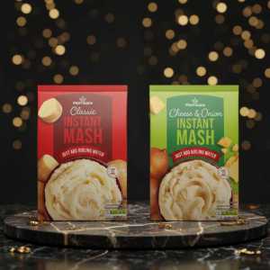 Morrisons Instant Mash 80g -Classic Cheese & Onion Instant Mash Potatoes