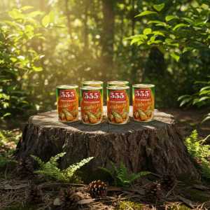 555 Fried Sardines in Escabeche Sauce - Authentic Filipino Style Canned Fish