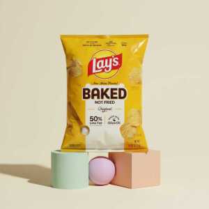Lay's Baked Original Potato Crisps, 50% Less Fat, Made with Olive Oil, 6.25 Oz Bag