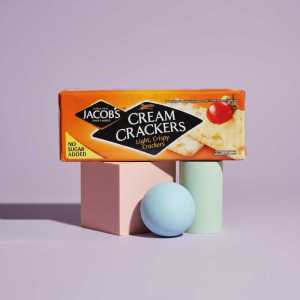 Jacobs Cream Crackers - Light & Crispy, No Sugar Added, 200g
