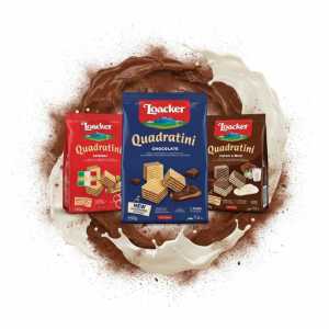 Loacker Quadratini Wafer 250g Per Pc/s - Napolitaner | Chocolate | Cacao & Milk