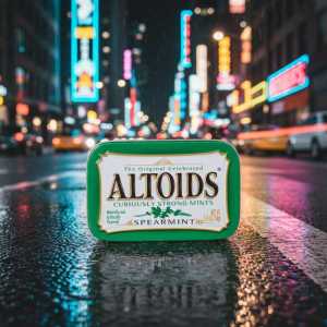 Altoids Curiously Strong Spearmint Mints - Iconic Green Tin for Fresh Breath
