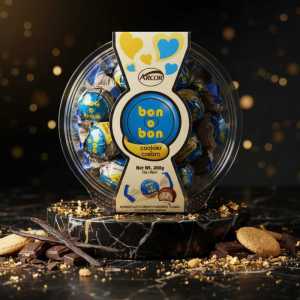 Arcor Bon O Bon Cookies and Cream Chocolate Bonbons - 233g Tub (8.2 Oz)