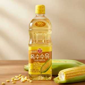 Chungjungone 100% Pure Corn Oil - Korean Cooking Oil for Frying, Baking & Sautéing