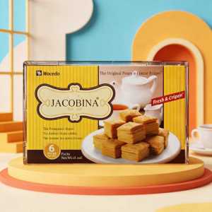 Noceda Bakery Jacobina Biscuits - Authentic Filipino Snacks, 6 Packs, 180g
