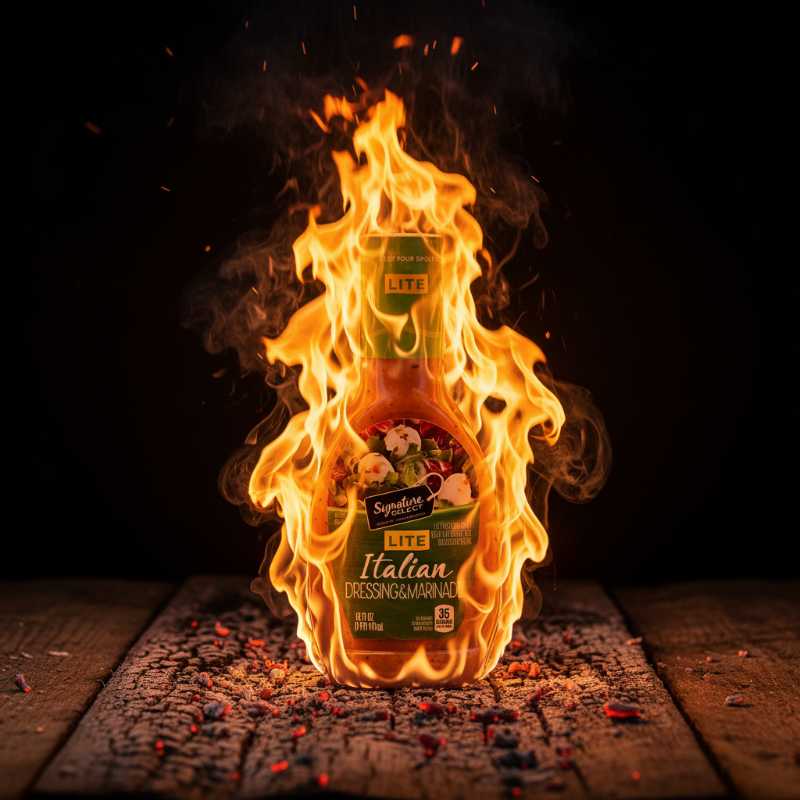 Signature Select Lite Italian Dressing & Marinade - Low Calorie, Half Fat