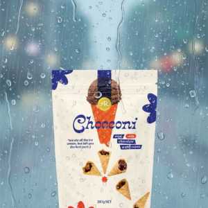 Chocconi mini Milk Chocolate Filled Wafer Cones 397g - Crunchy Snack Bag