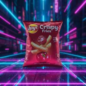 Lay's Crispy Fries Tomato 90g 5 individual Packs Flavor Snack Bag with Double Crunch Chips and Assorted Snacks