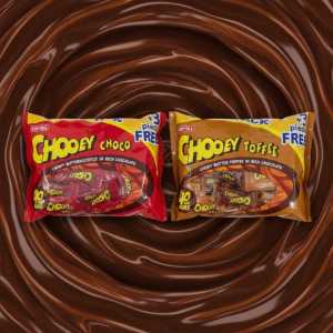 Choco Chewy Candy Assortment: Chocolate & Chocolate Coffee Flavors - Pili Nut Free 50g Packs