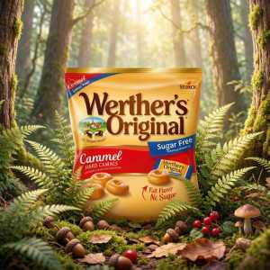 Werther's Original Sugar Free Caramel Hard Candies, Classic Creamy Flavor, 1 Bag