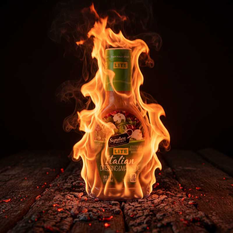 Signature Select Lite Italian Dressing & Marinade - Low Calorie, Half Fat - Image 2