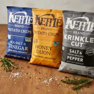 Hertie Potato Chips Variety Pack: Sea Salt & Vinegar, Honey Crunch Sweet Potato, Krinkle Cut Salt & Pepper
