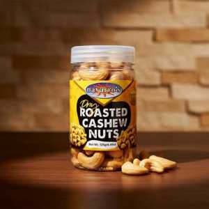 Navarro's Dry Roasted Cashew Nuts 125g - Premium Whole Cashews Snack Jar