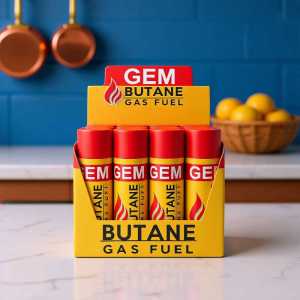 Gem Butane Gas Fuel Refill Canisters - 1pc