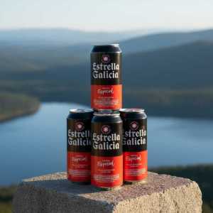 Estrella Galicia Especial Helles Exportbier Lager - 3x500ml Can