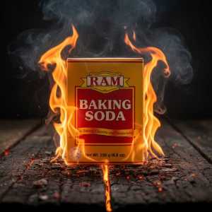 Ram Baking Soda - 3x250g (8.8 Oz) - Multi-purpose for Baking, Cleaning, and Deodorizing