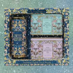 New English Teas Song Thrush English Tea & Biscuit Gift Set - Fine english Breakfast tea