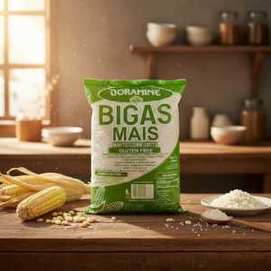 Bigas Mais White Corn Grits - Gluten Free Maize Semolina - 500g