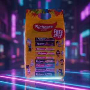 Richeese Wafer Bars Variety Pack - Richoco, Pink Lava Multipack - Free 2 Pcs