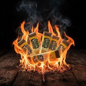 Valda Lemon Menthol Hard Candy Pack of 6 - Soothing Throat Relief Lozenges, Single Stick Pack -