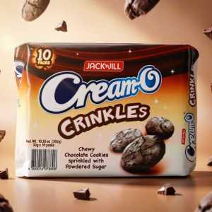 Jack 'n Jill Cream-o Crinkles Fudgy Chocolate Cookies - 10 Individual Packs Multipack